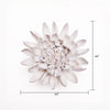 Ceramic Flower Wall Art Pearl Chrysanthemum