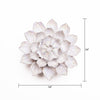 Ceramic Flower Wall Art Pearl Dahlia