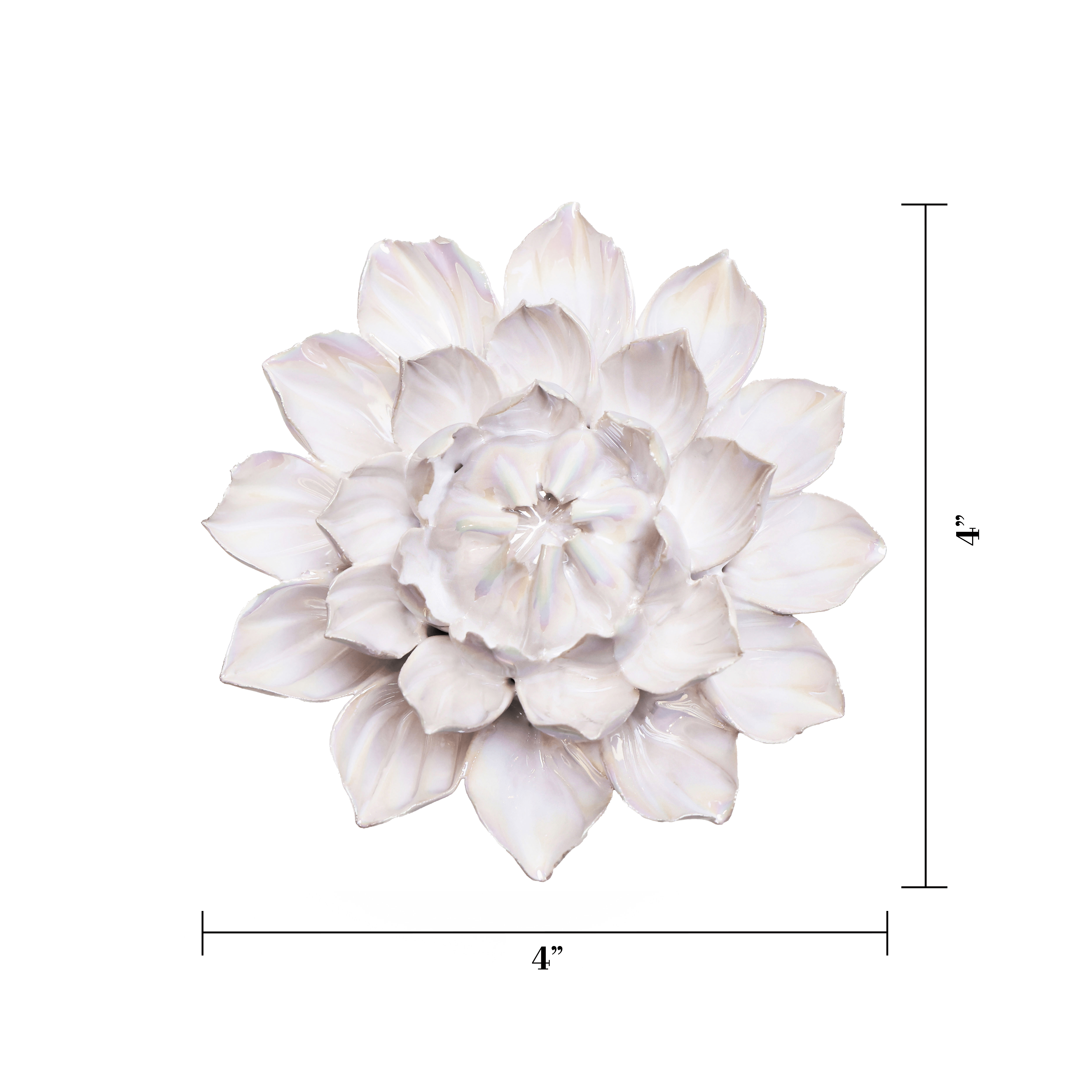 Ceramic Flower Pearl Dahlia - Chive Ceramics Studio - Ceramic Flowers - Chive US