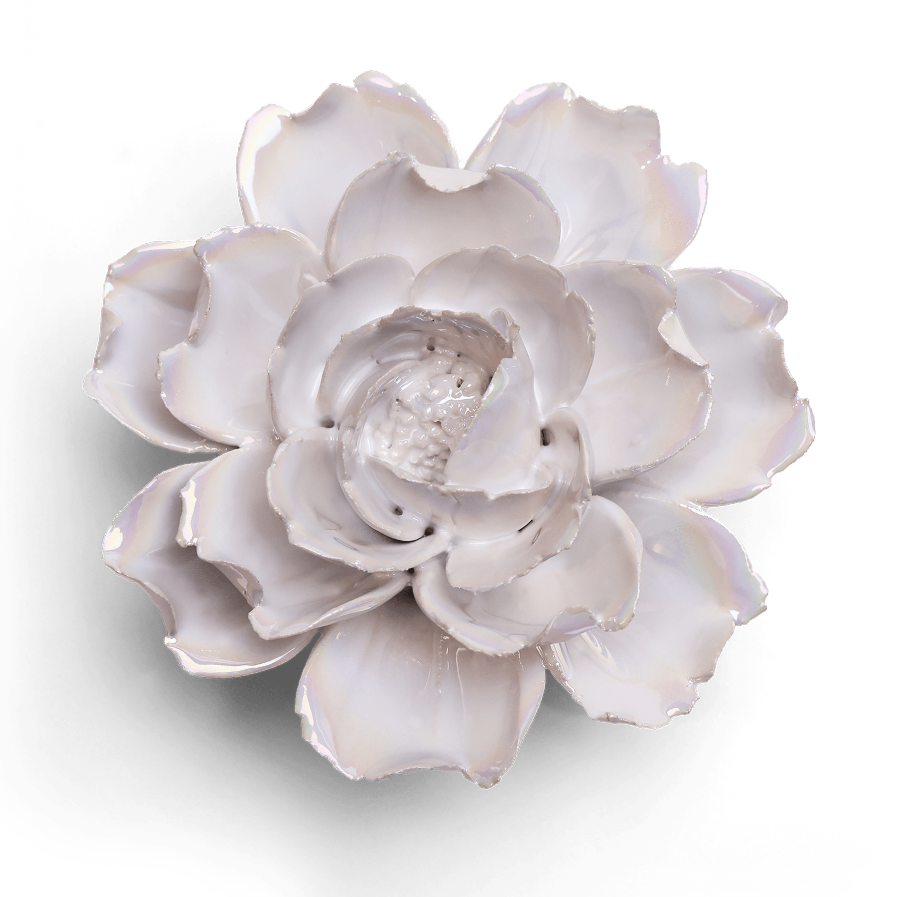 Ceramic Flower Wall Art Pearl Rose - Chive Ceramics Studio - Ceramic Flowers - Chive US