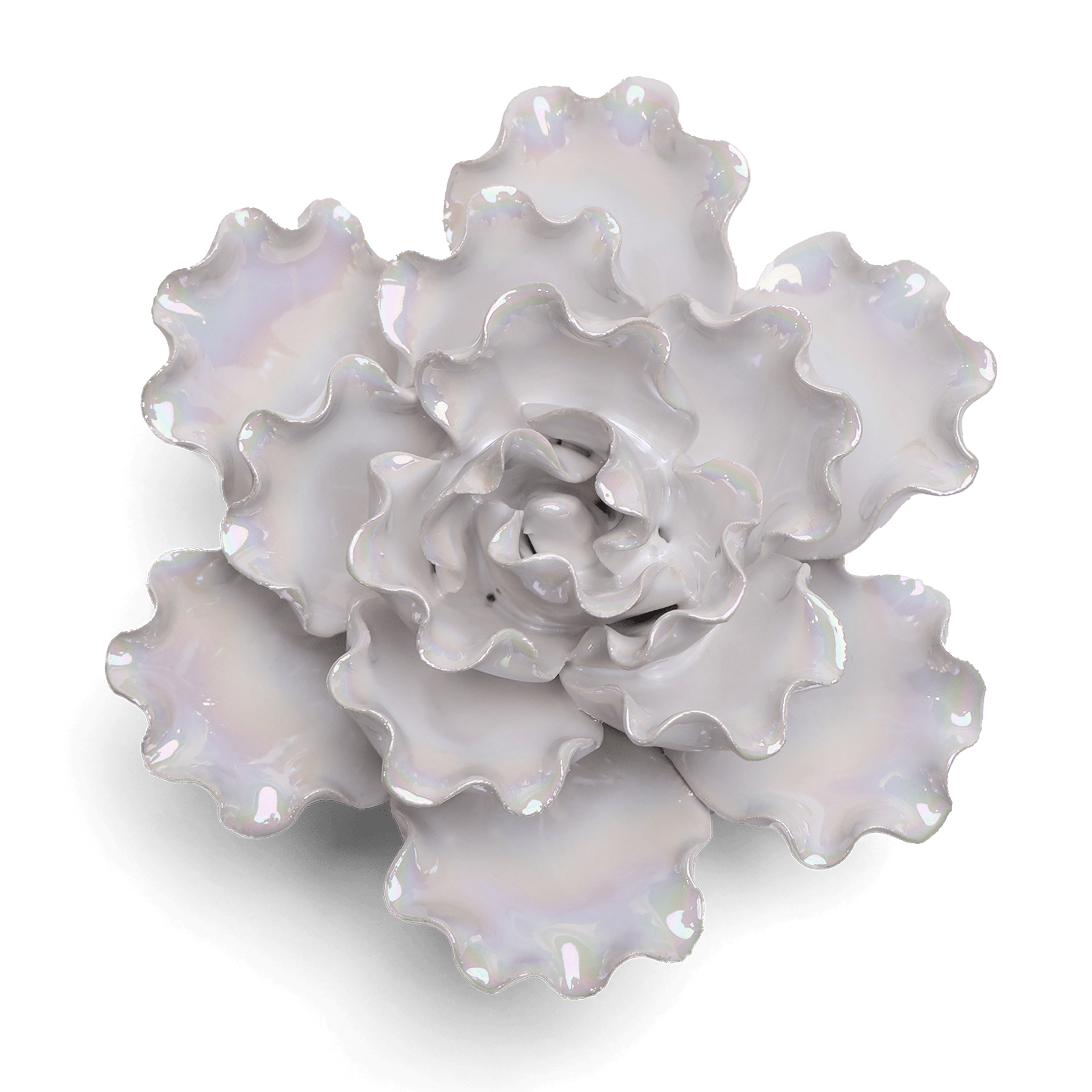 Ceramic Flower Wall Art Pearl Sea Lettuce Medium - Chive Ceramics Studio - Ceramic Flowers - Chive US