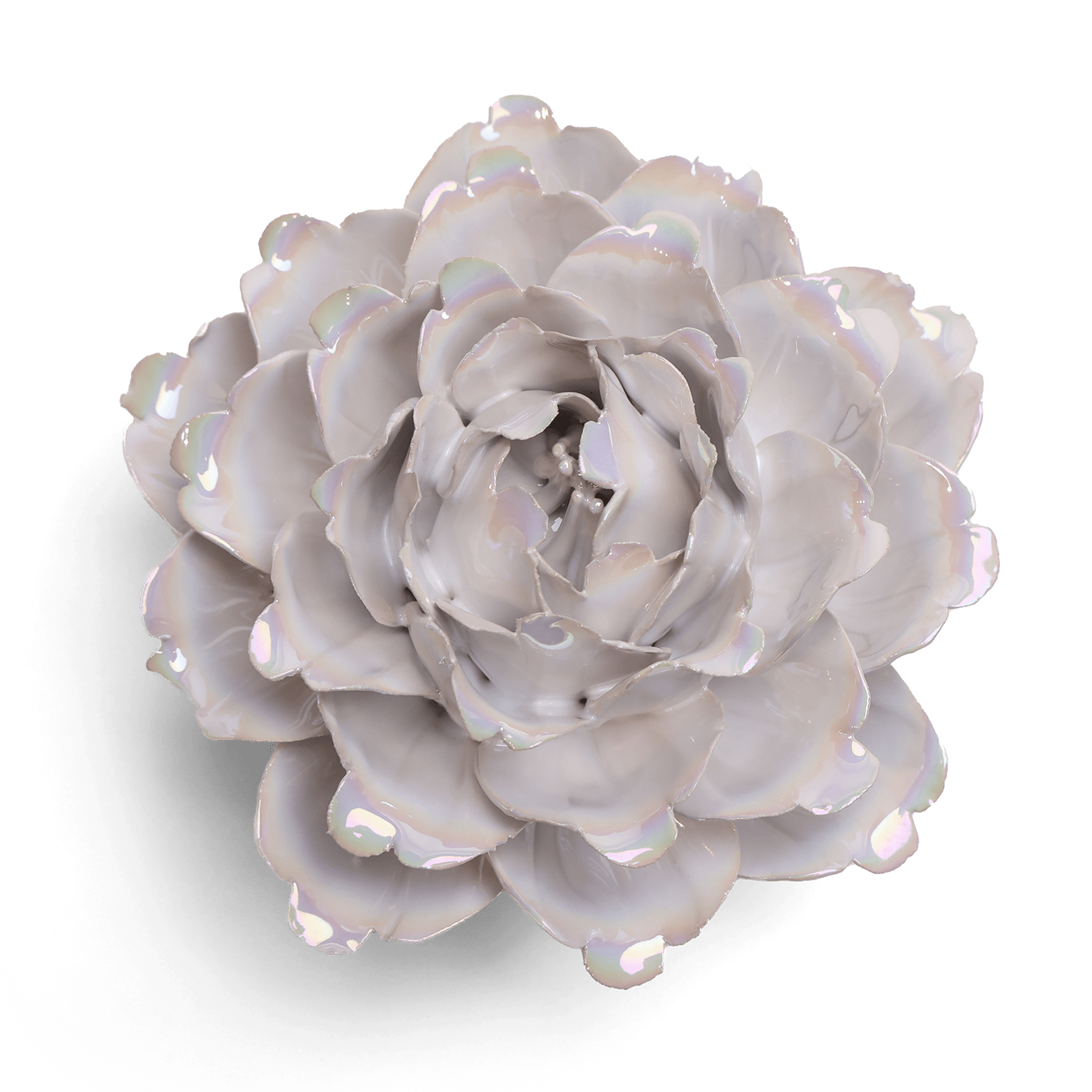 Ceramic Flower Wall Art Pearl Zinnia - Chive Ceramics Studio - Ceramic Flowers - Chive US