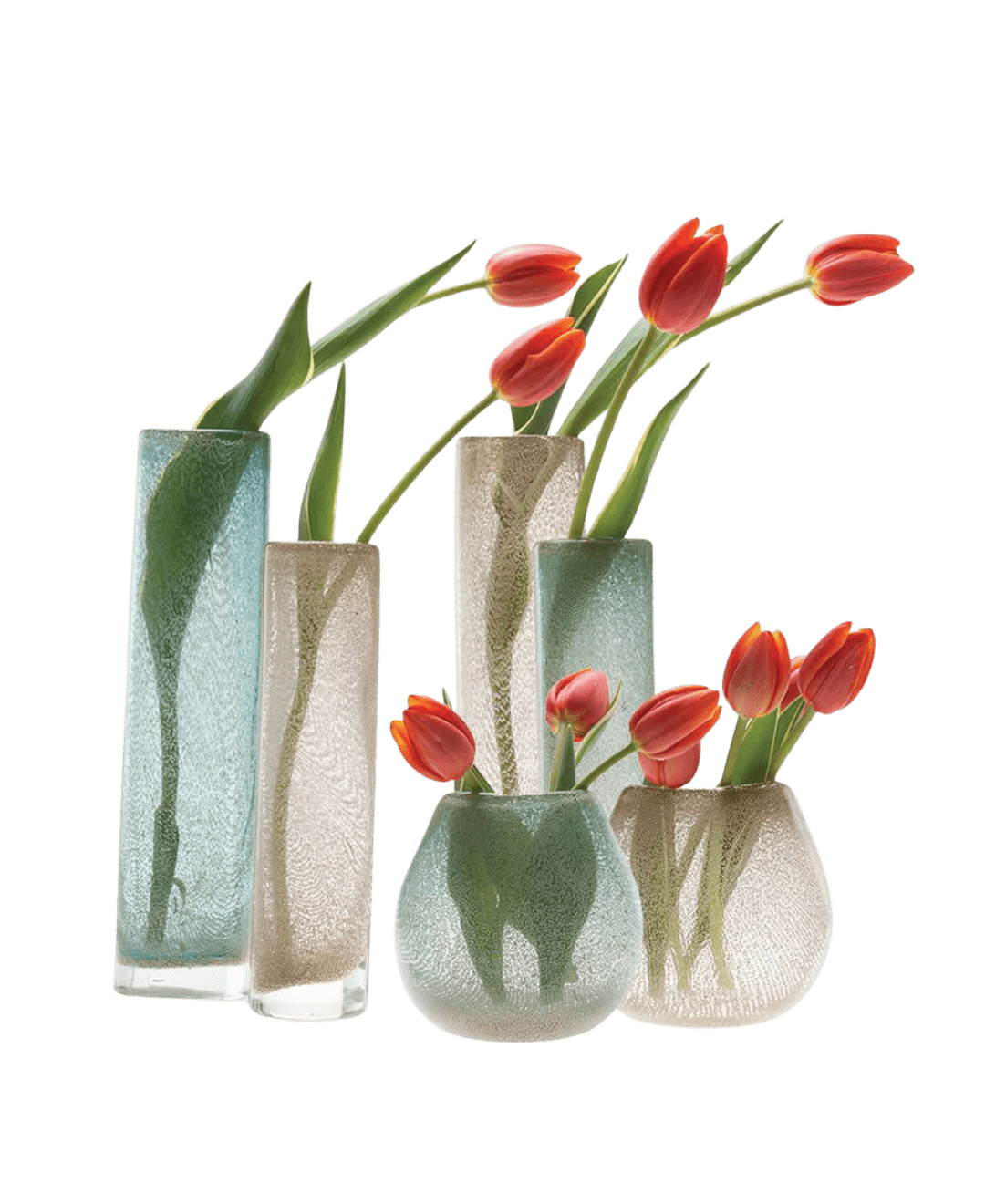 Chimney Glass Modern Flower Vase - Chive Ceramics Studio - Vases - Chive Ceramics Studio