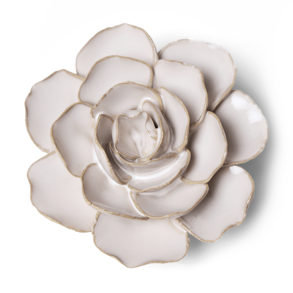 Coastal Ceramic Flower Ivory Ranunculus - Chive Ceramics Studio - Ceramic Flowers - Chive US