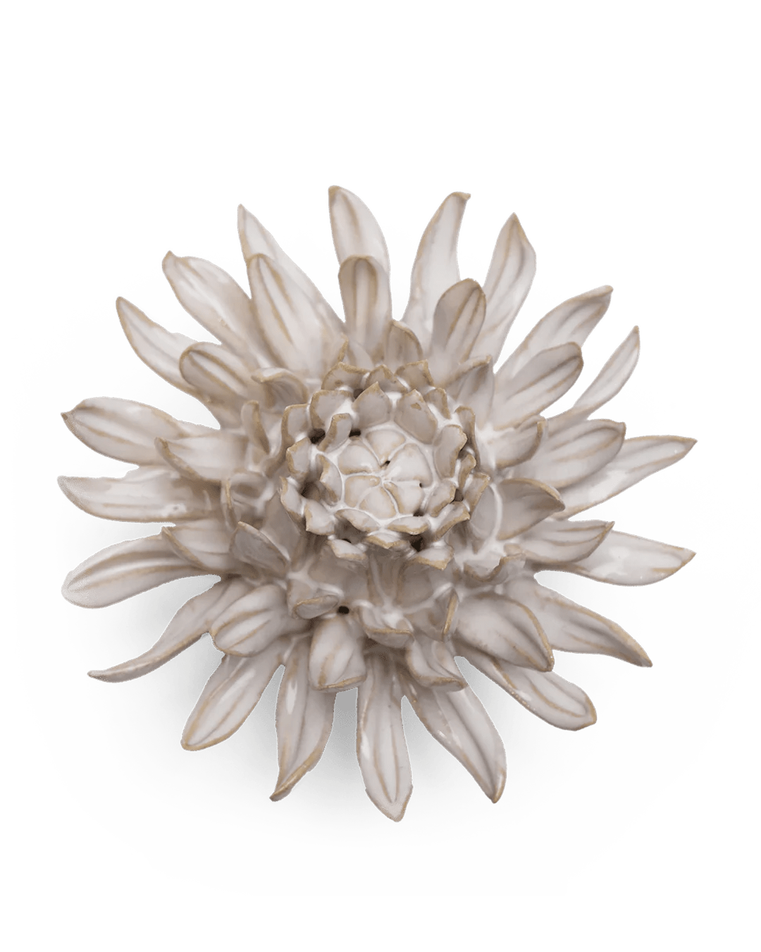 CO04 Ivory Spider Mum - Chive Ceramics Studio - Ceramic Flowers - Chive Ceramics Studio