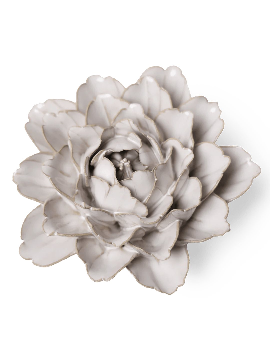 CO05 Ivory Comanche Peony - Chive Ceramics Studio - Ceramic Flowers - Chive Ceramics Studio