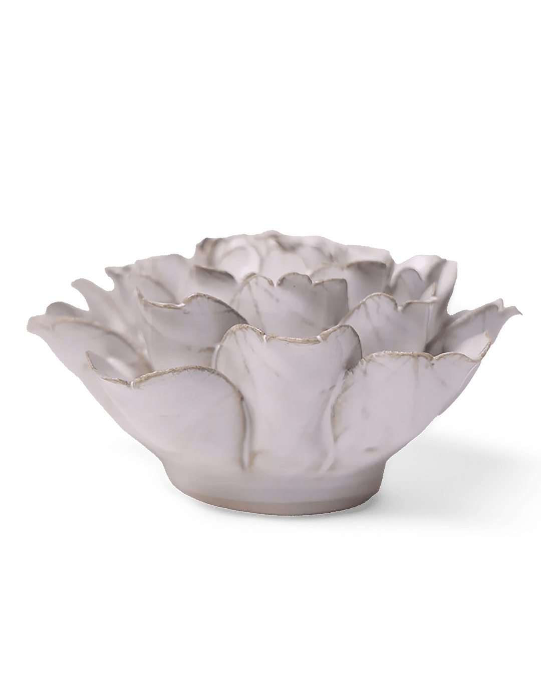 Ivory Comanche Peony ceramic wall flower — Coastal Collection — handmade by Chive Studio Toronto