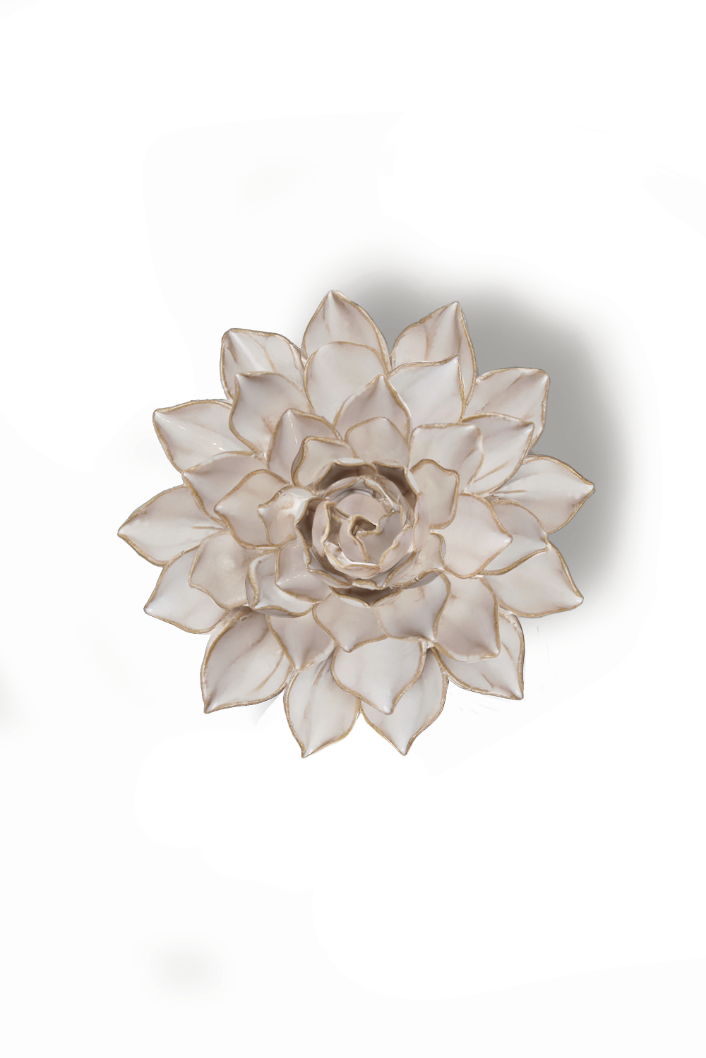 Ivory Azalea ceramic wall flower  -  Coastal collection  -  handmade by Chive Studio Toronto