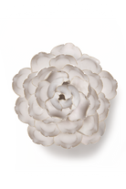 Ivory Keiko Peony ceramic wall flower  -  Coastal collection  -  handmade by Chive Studio Toronto