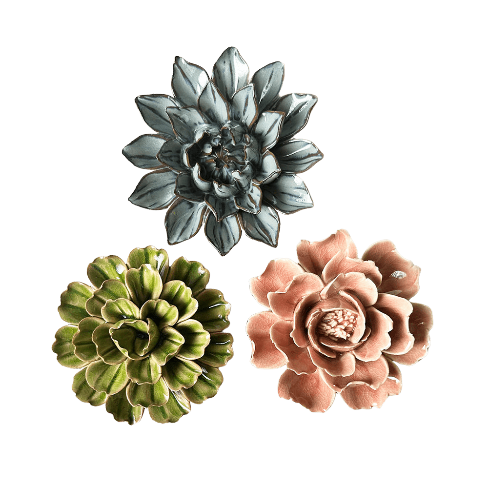 Ceramic Flower Wall Art Blomma Box Set - Chive Ceramics Studio - Ceramic Flowers - Chive US