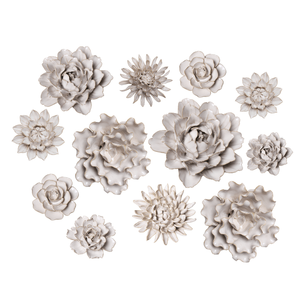 Ceramic Flower Coastal Curated Collection #2 - Chive Ceramics Studio - Ceramic Flower Sets - Chive Ceramics Studio