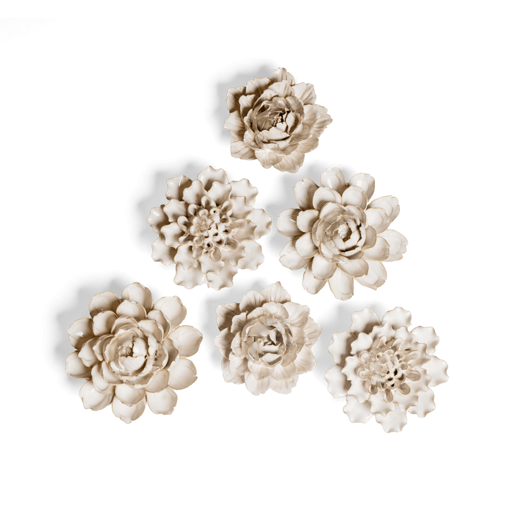 Ceramic Flower Coastal Curated Collection #8 - Chive Ceramics Studio - Ceramic Flower Sets - Chive Ceramics Studio