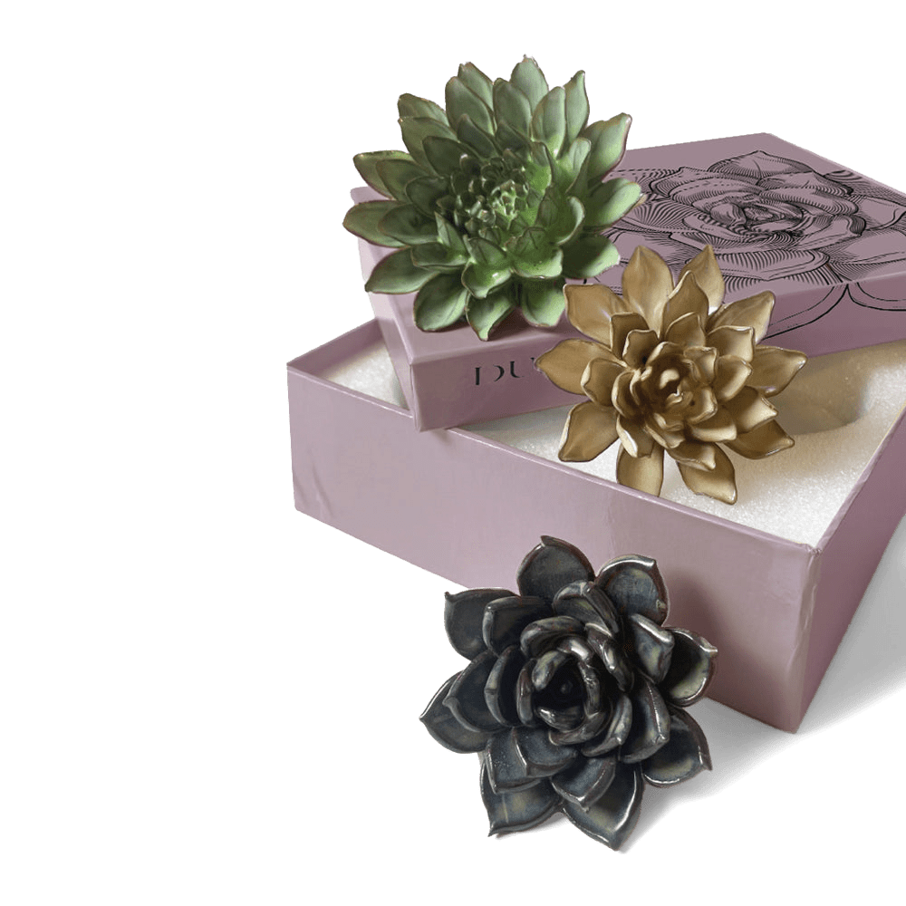 Ceramic Flower Wall Art Dusk Box Set - Chive Ceramics Studio - Ceramic Flowers - Chive US