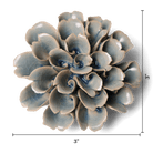 Ceramic Flower Wall Art Flower Blue 3 - Chive Ceramics Studio - Ceramic Flowers - Chive US