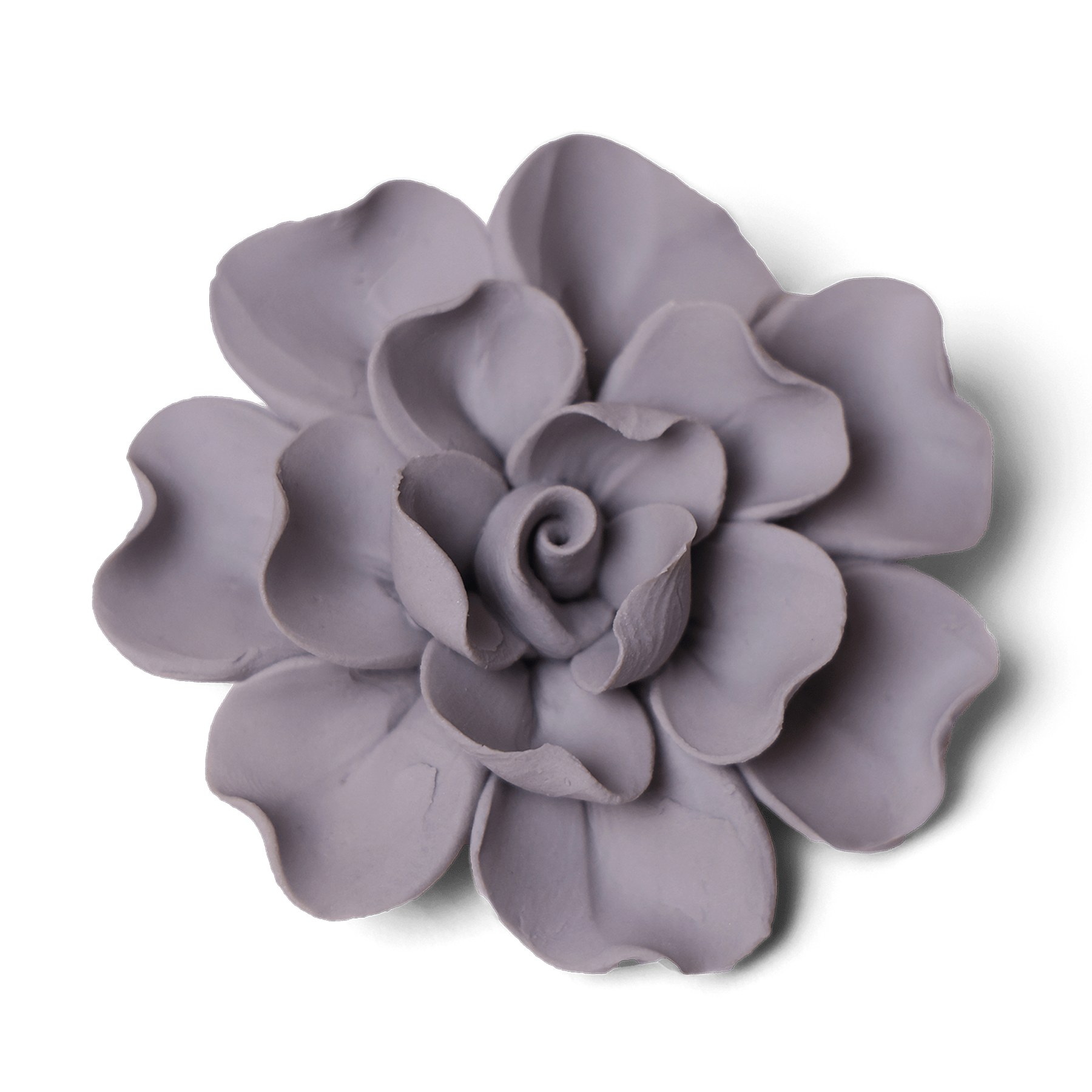 Ceramic Flower Tabletop Art Matte Grey A - Chive Ceramics Studio - Ceramic Flowers - Chive US