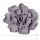 Ceramic Flower Tabletop Art Matte Grey A - Chive Ceramics Studio - Ceramic Flowers - Chive US