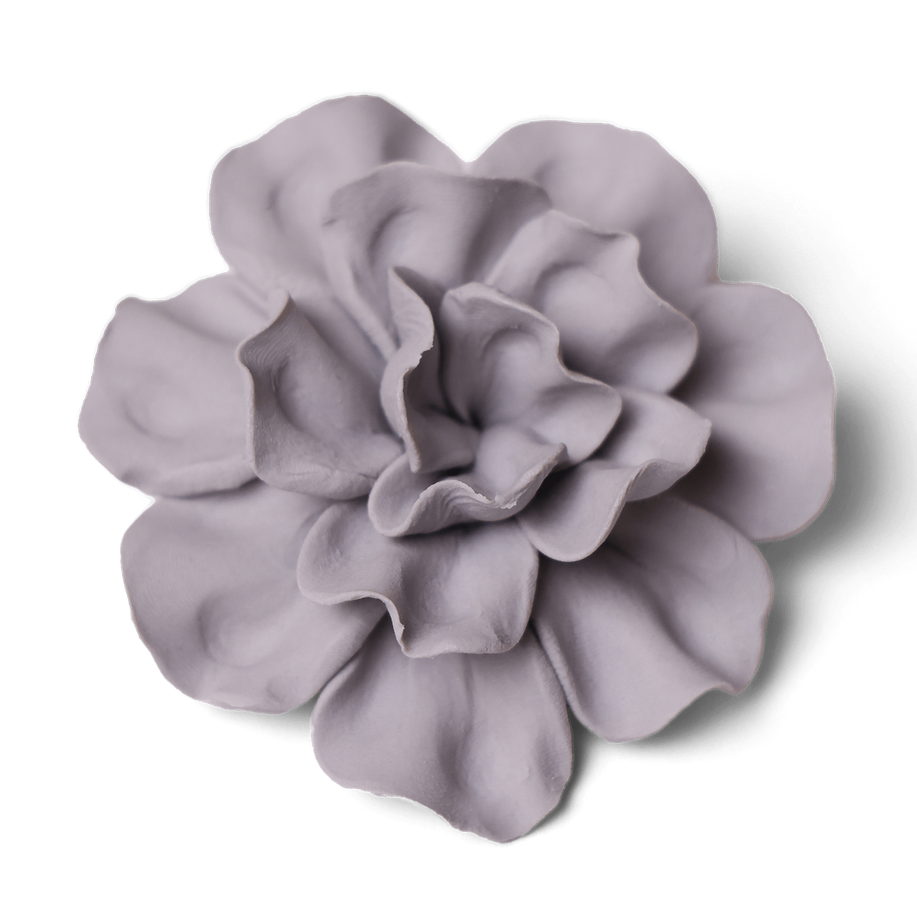 Ceramic Flower Tabletop Art Matte Grey B - Chive Ceramics Studio - Ceramic Flowers - Chive US