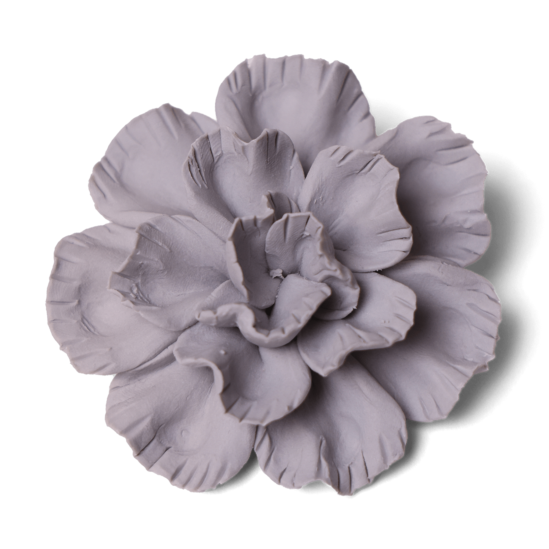 Ceramic Flower Tabletop Art Matte Grey C - Chive Ceramics Studio - Ceramic Flowers - Chive US