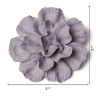 Ceramic Flower Tabletop Art Matte Grey C - Chive Ceramics Studio - Ceramic Flowers - Chive US