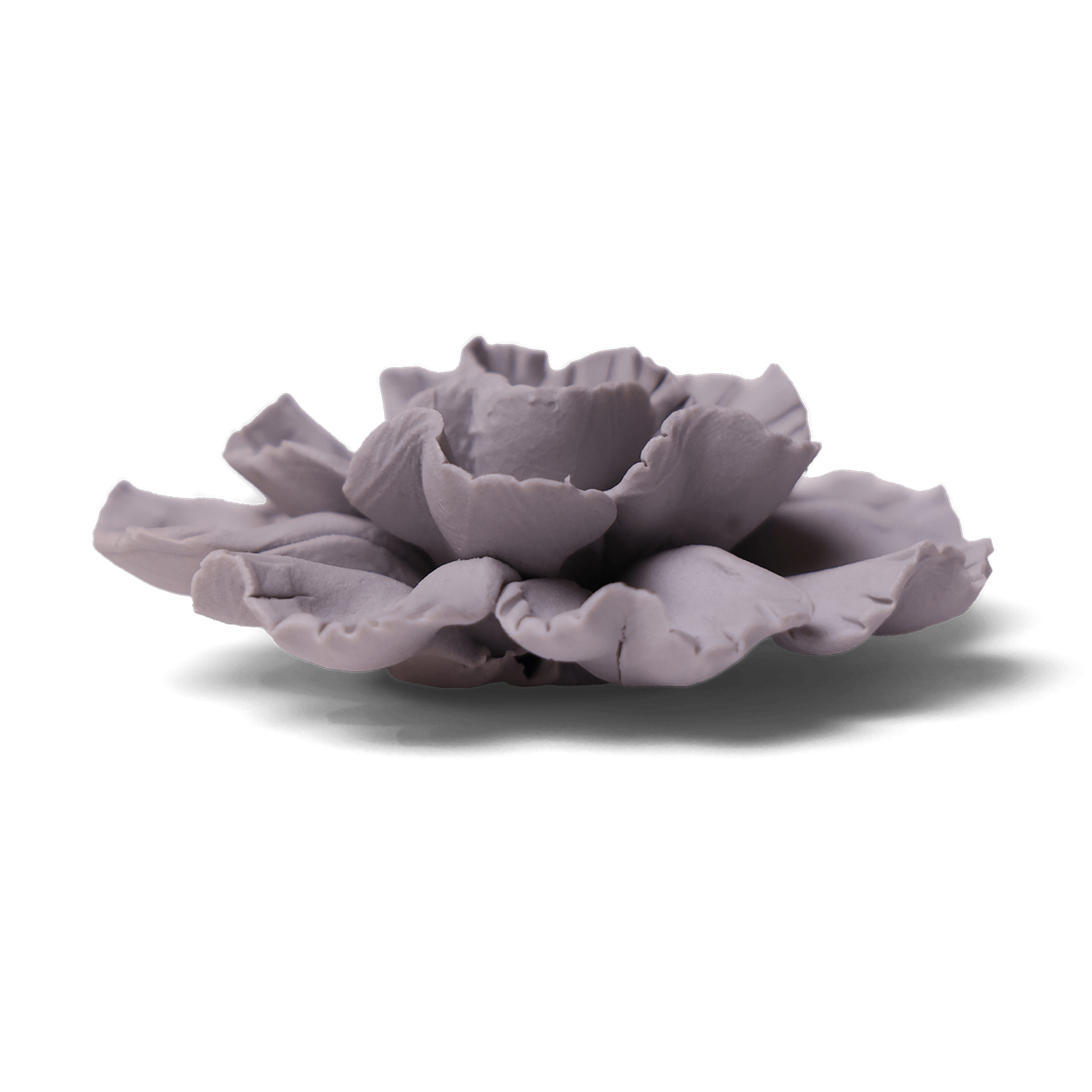 Ceramic Flower Tabletop Art Matte Grey C - Chive Ceramics Studio - Ceramic Flowers - Chive US