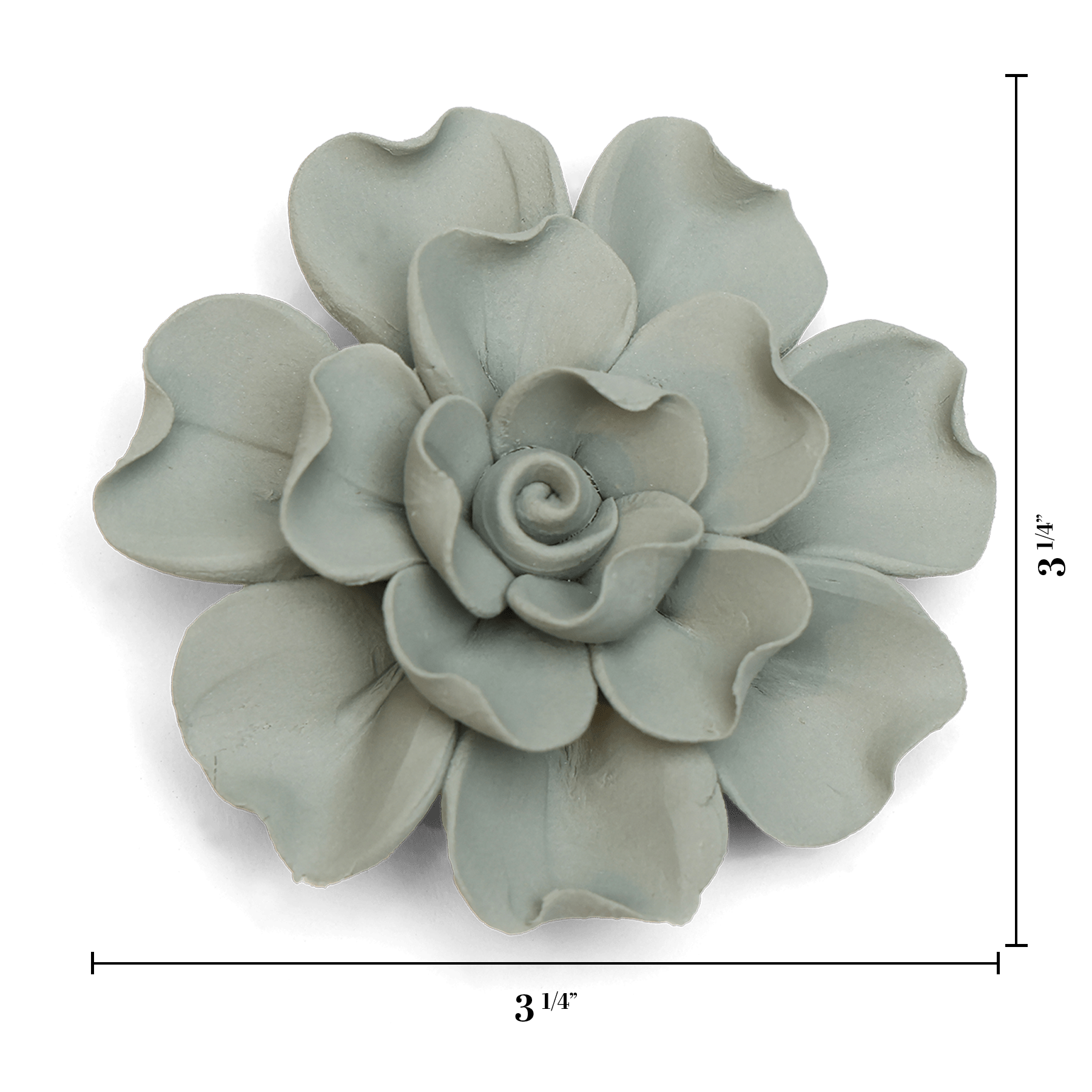 Ceramic Flower Tabletop Art Matte Olive A - Chive Ceramics Studio - Ceramic Flowers - Chive US