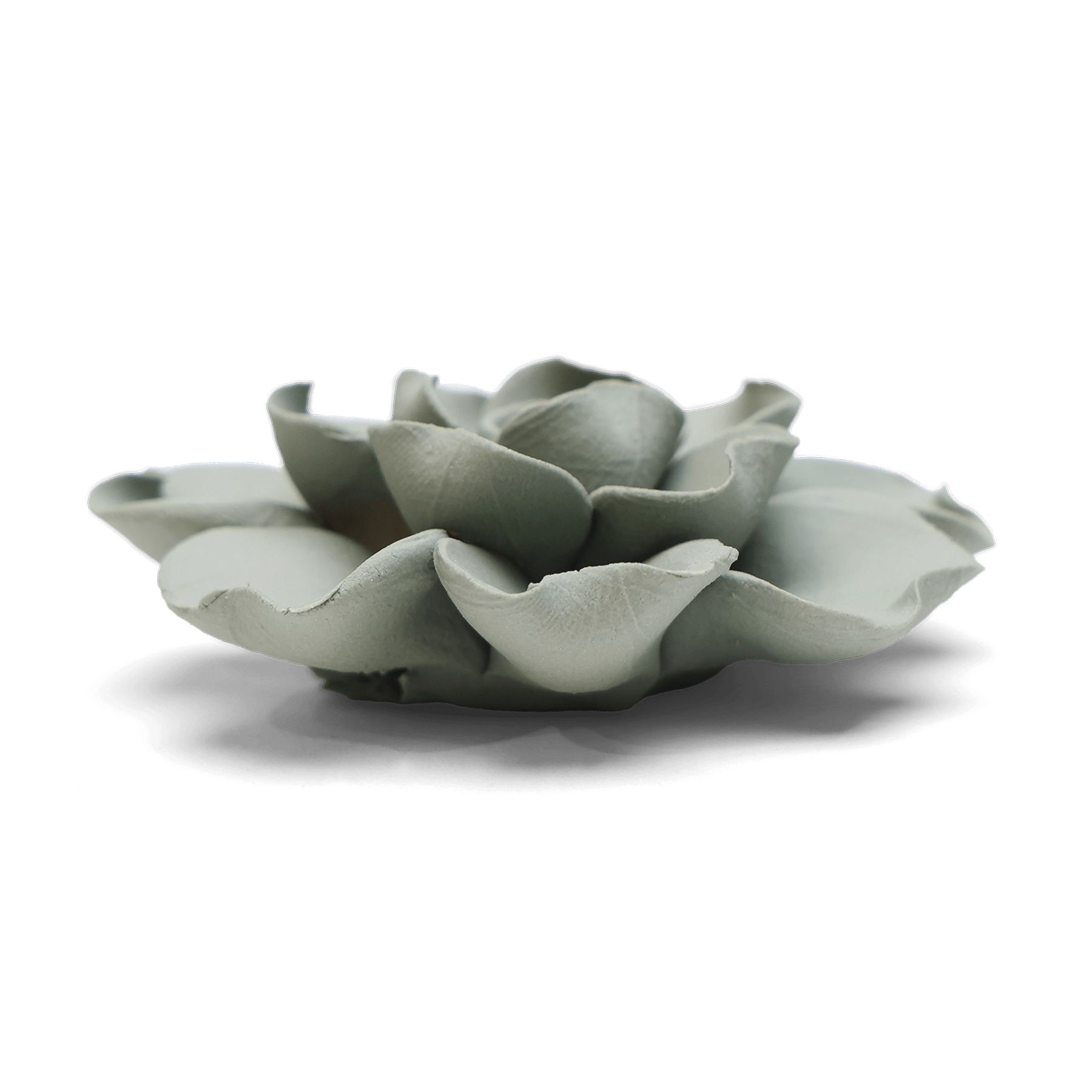 Ceramic Flower Tabletop Art Matte Olive A - Chive Ceramics Studio - Ceramic Flowers - Chive US