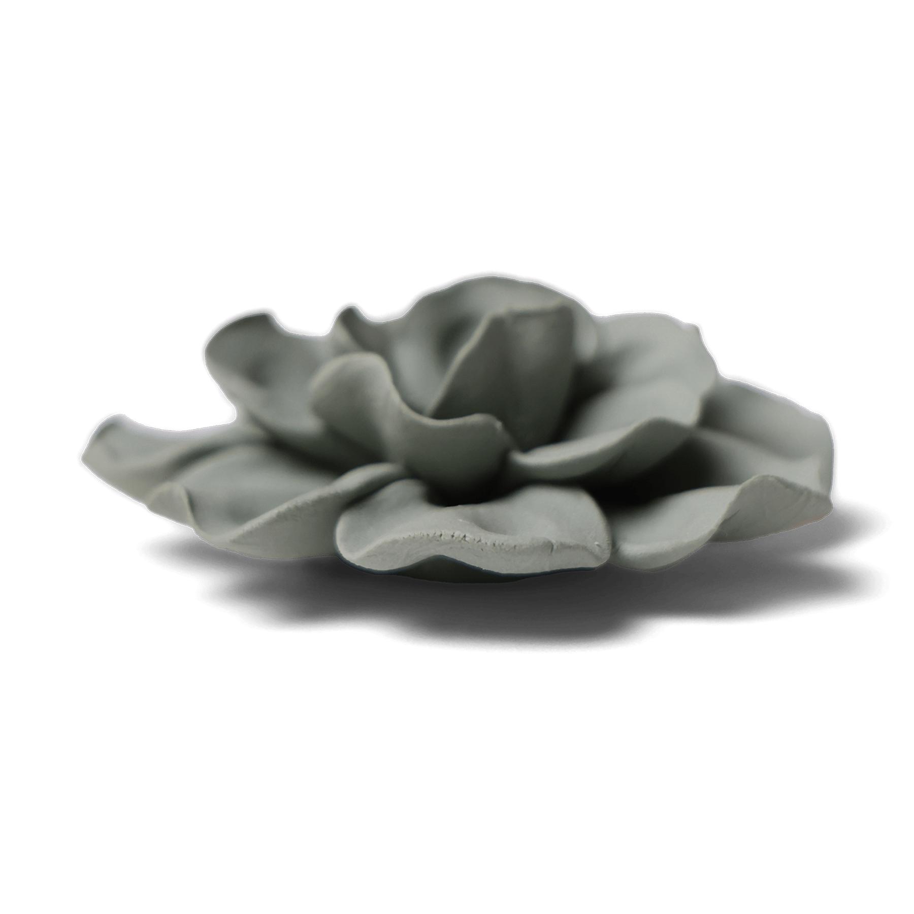 Ceramic Flower Tabletop Art Matte Olive B - Chive Ceramics Studio - Ceramic Flowers - Chive US