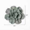 Ceramic Flower Tabletop Art Matte Set of 3