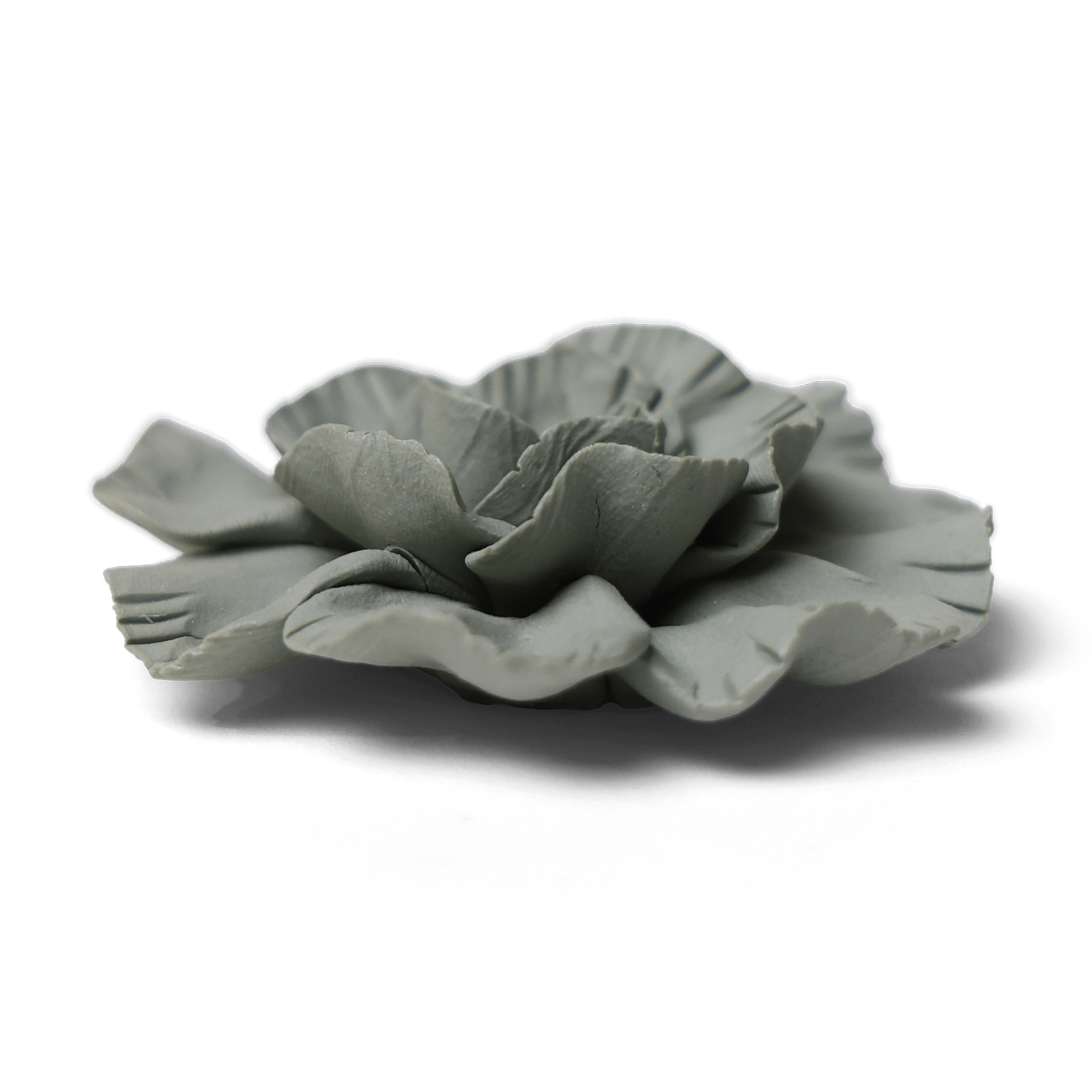 Ceramic Flower Tabletop Art Matte Olive C - Chive Ceramics Studio - Ceramic Flowers - Chive US