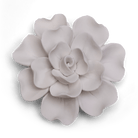 Ceramic Flower Tabletop Art Matte White A - Chive Ceramics Studio - Ceramic Flowers - Chive US