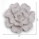 Ceramic Flower Tabletop Art Matte White A - Chive Ceramics Studio - Ceramic Flowers - Chive US