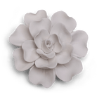 Ceramic Flower Tabletop Art Matte White A - Chive Ceramics Studio - Ceramic Flowers - Chive US