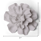 Ceramic Flower Tabletop Art Matte White B - Chive Ceramics Studio - Ceramic Flowers - Chive US