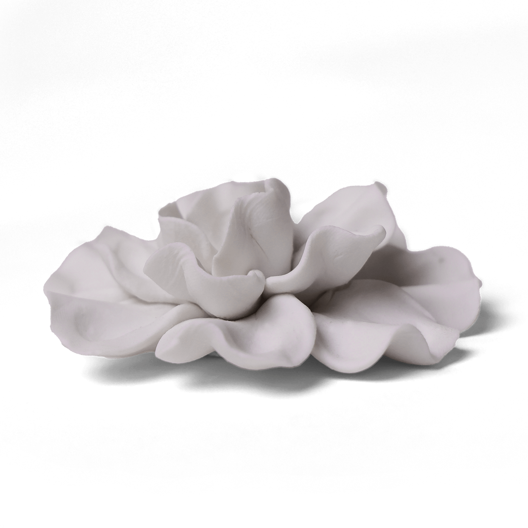 Ceramic Flower Tabletop Art Matte White B - Chive Ceramics Studio - Ceramic Flowers - Chive US