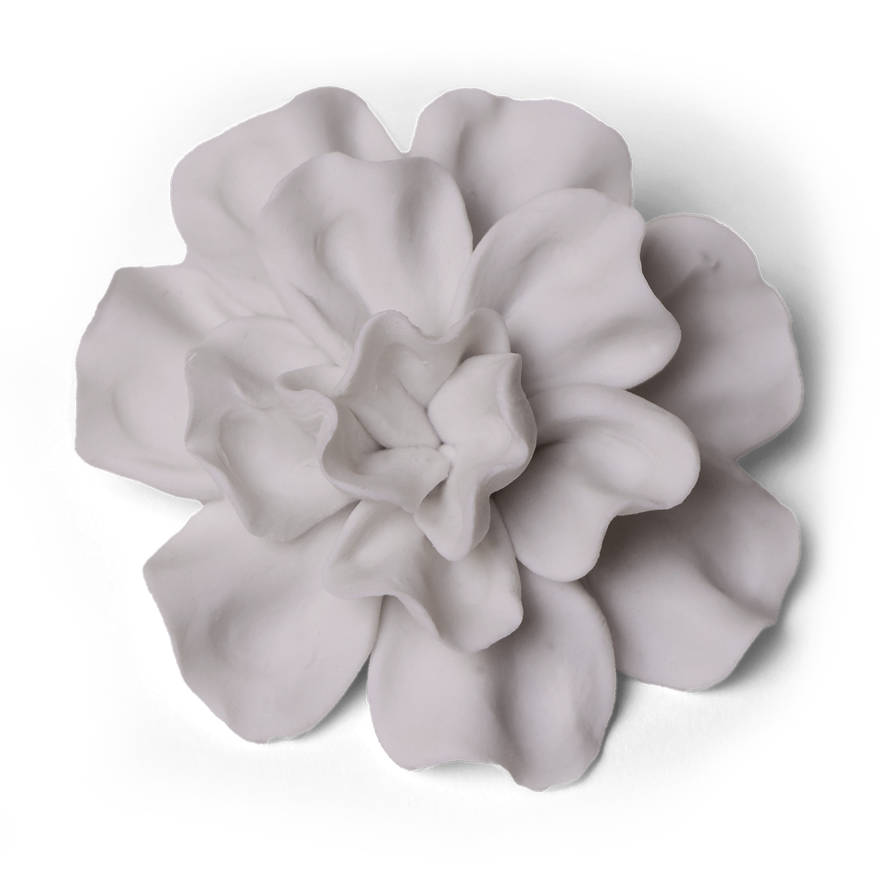 Ceramic Flower Tabletop Art Matte White B - Chive Ceramics Studio - Ceramic Flowers - Chive US