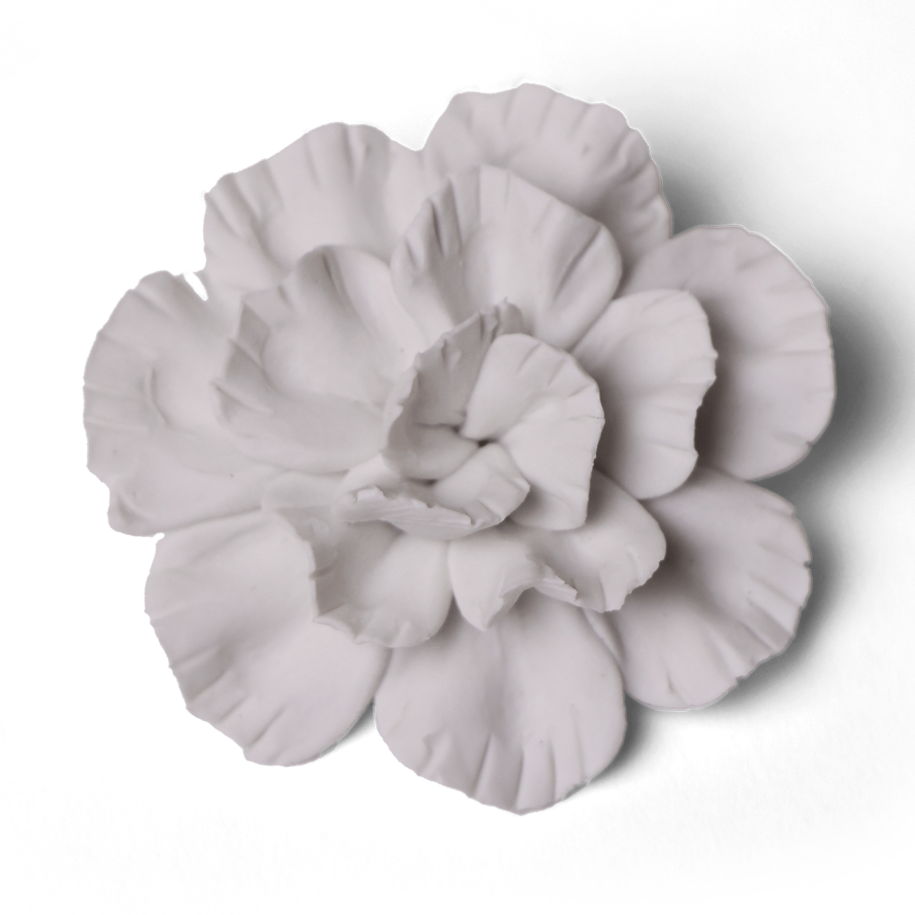 Ceramic Flower Tabletop Art Matte White C - Chive Ceramics Studio - Ceramic Flowers - Chive US