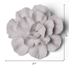 Ceramic Flower Tabletop Art Matte White C - Chive Ceramics Studio - Ceramic Flowers - Chive US