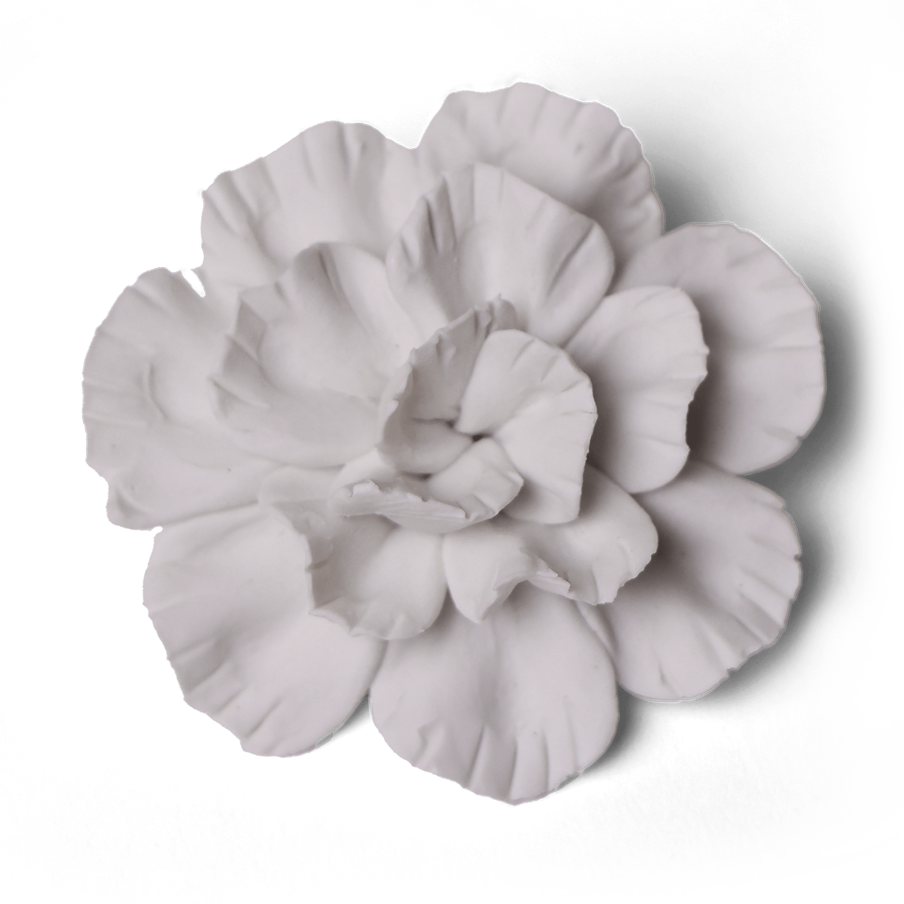 Ceramic Flower Tabletop Art Matte White C - Chive Ceramics Studio - Ceramic Flowers - Chive US