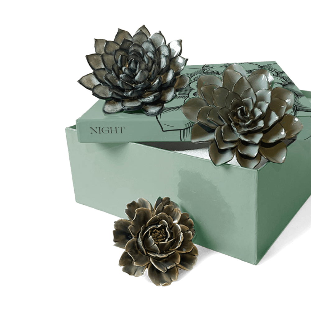 Ceramic Flower Wall Art Night Box Set - Chive Ceramics Studio - Ceramic Flowers - Chive US