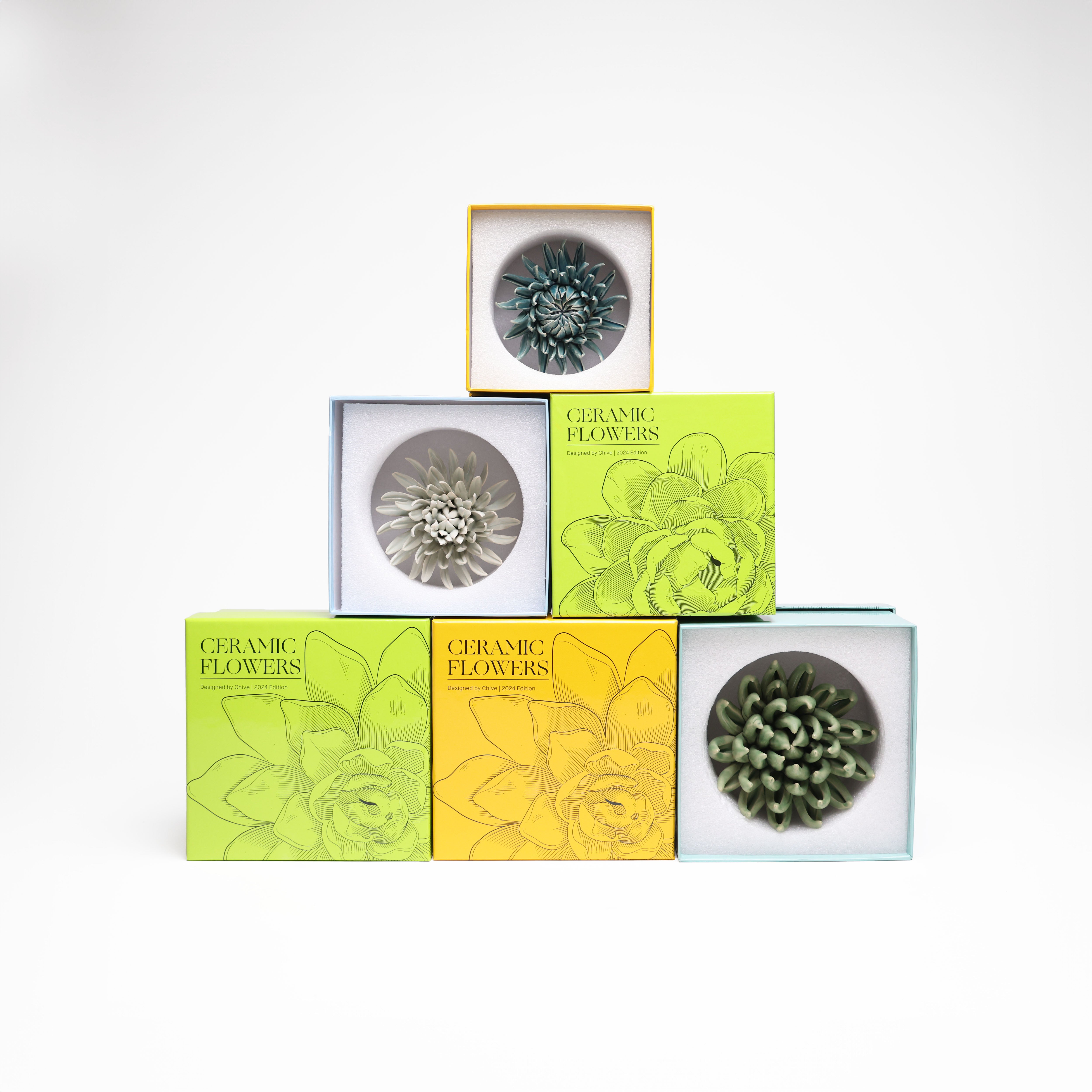 Ceramic Flower Flower Blue 2 - Chive Ceramics Studio - Ceramic Flowers - Chive US