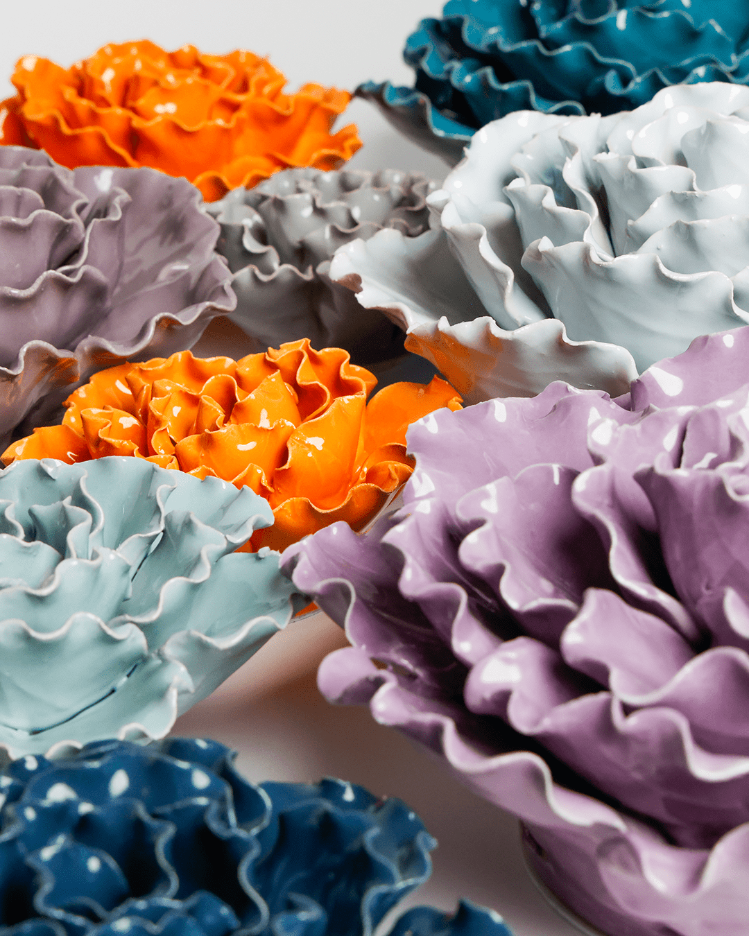 Ceramic Flower Sea Lettuce - Chive Ceramics Studio - Ceramic Flowers - Chive US Wholesale