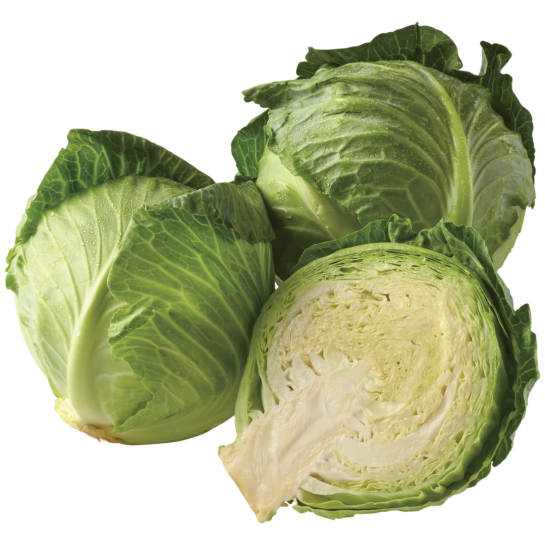 Sliced Cabbage Heads