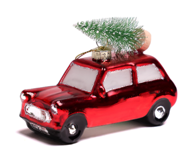 Christmas Car with Tree Ornament | Chive.com