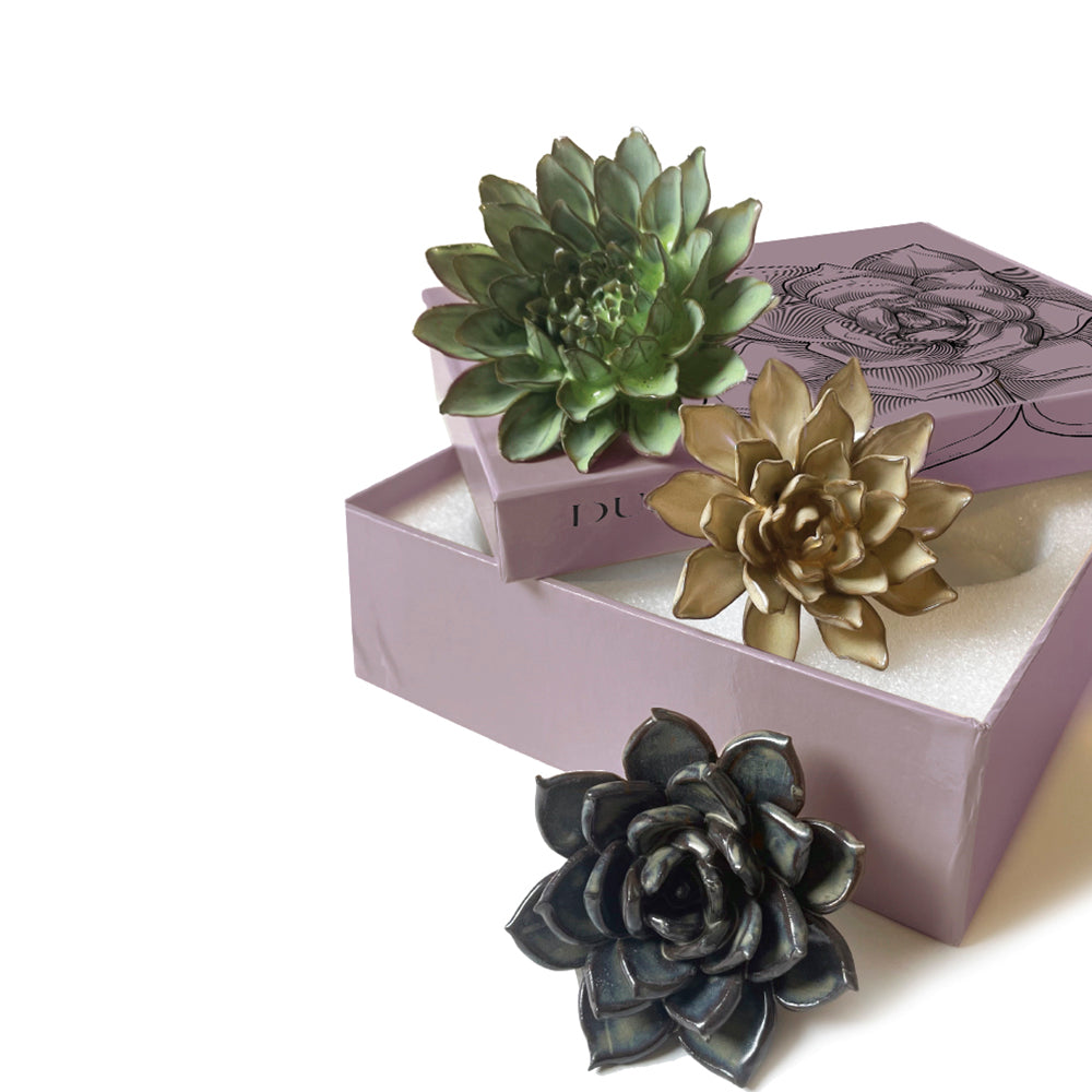 Ceramic Flower Wall Art Dusk Box Set