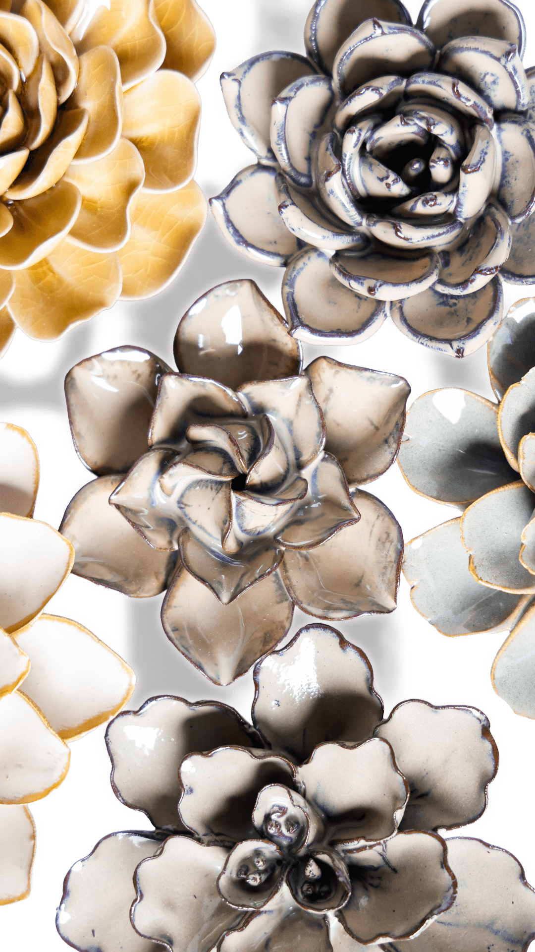 Princeton - Ceramic Flower Curated Collection - Chive Ceramics Studio - Ceramic Flower Sets - Chive Ceramics Studio
