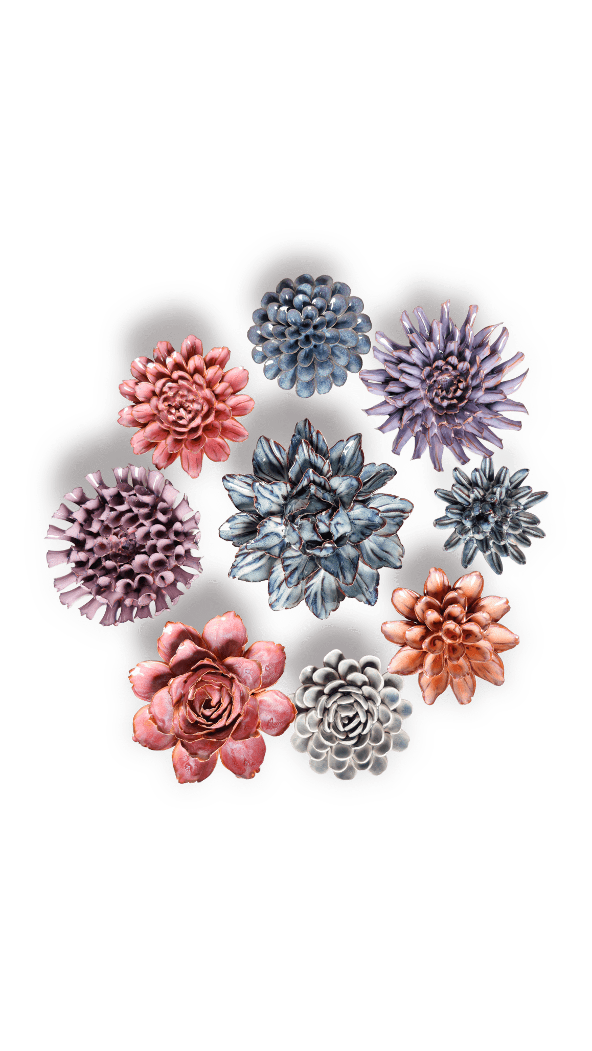 Cambridge - Ceramic Flower Curated Collection - Chive Ceramics Studio - Ceramic Flower Sets - Chive Ceramics Studio