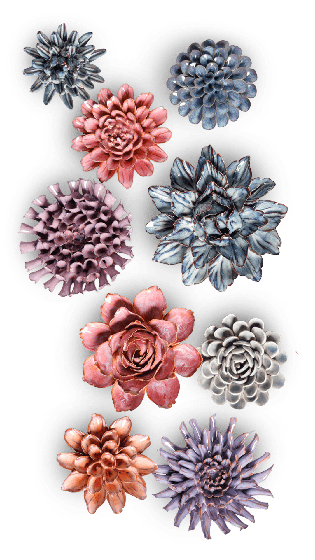 Cambridge - 9 Piece Curated Set - Chive Ceramics Studio - Ceramic Flower Sets - Chive Ceramics Studio