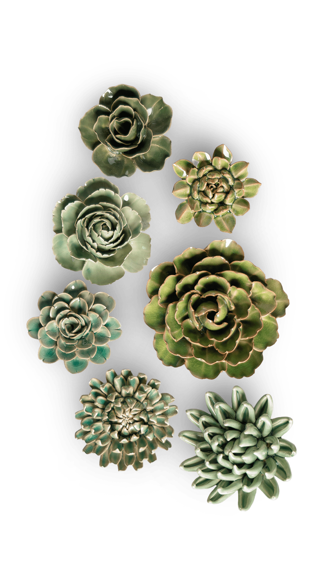 Essex - 7 Piece Curated Set - Chive Ceramics Studio - Ceramic Flower Sets - Chive Ceramics Studio