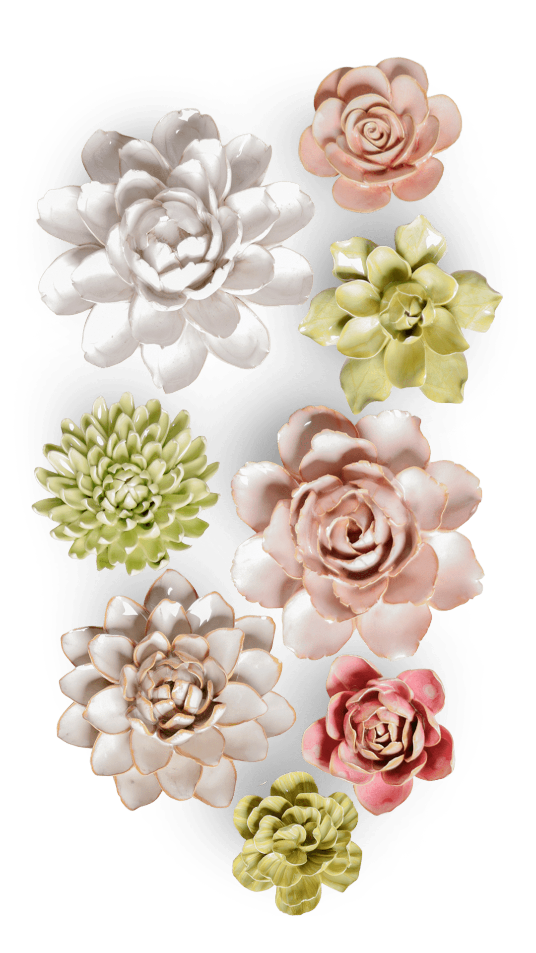 Chelsea - 8 Piece Curated Set - Chive Ceramics Studio - Ceramic Flower Sets - Chive Ceramics Studio