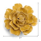 English Garden Ceramic Flower Yellow Rose Wall Art - Chive Ceramics Studio - Ceramic Flowers - Chive US